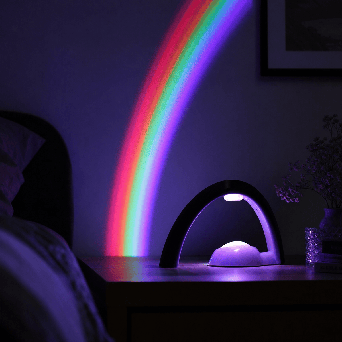 Veilleuse projecteur LED arc-en-ciel - MagicBow