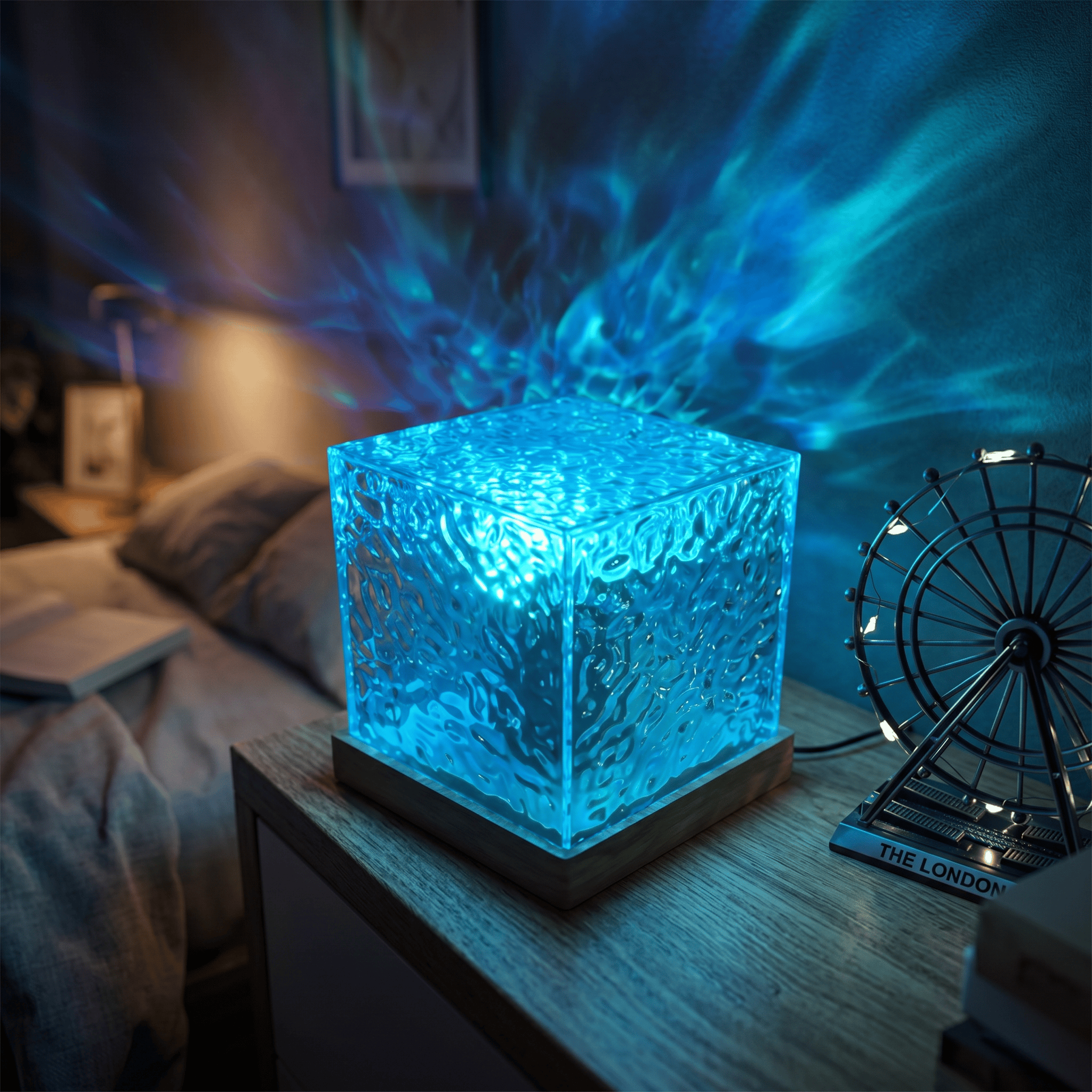 Veilleuse projection cube