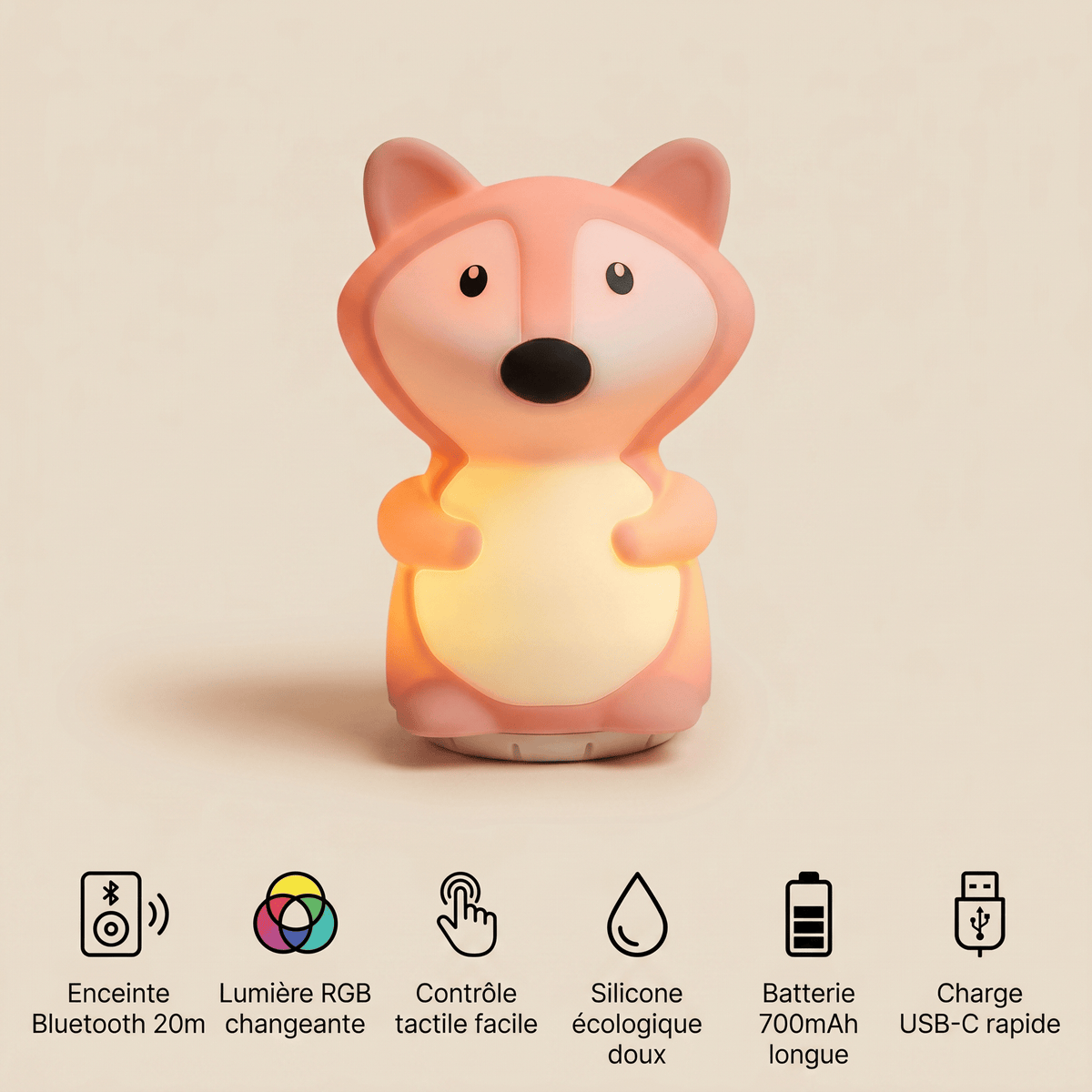 Veilleuse renard bébé - MimiFox