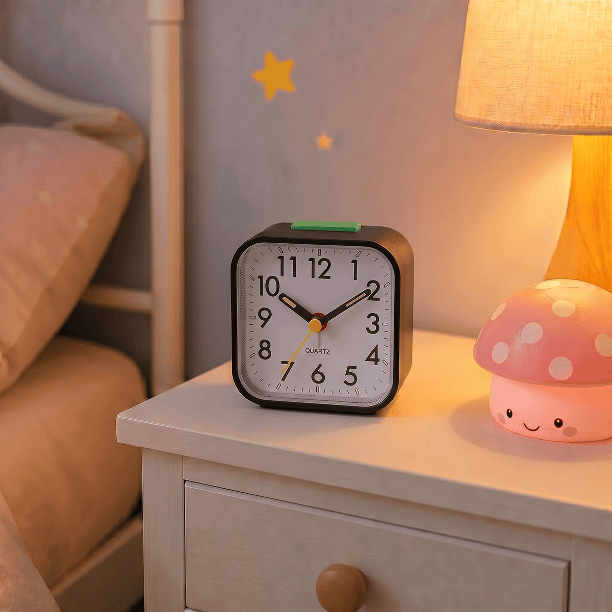 Veilleuse réveil aiguille fluorescent - FluoClock