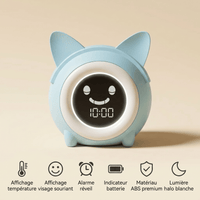 Veilleuse réveil chat enfant - DeskKitty