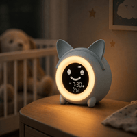 Veilleuse réveil chat enfant - DeskKitty