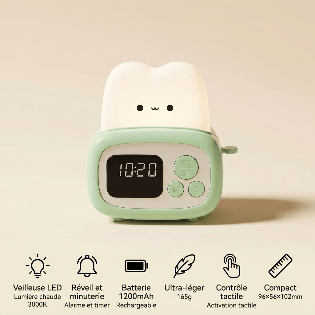 Veilleuse réveil grille pain - BreadAlarm