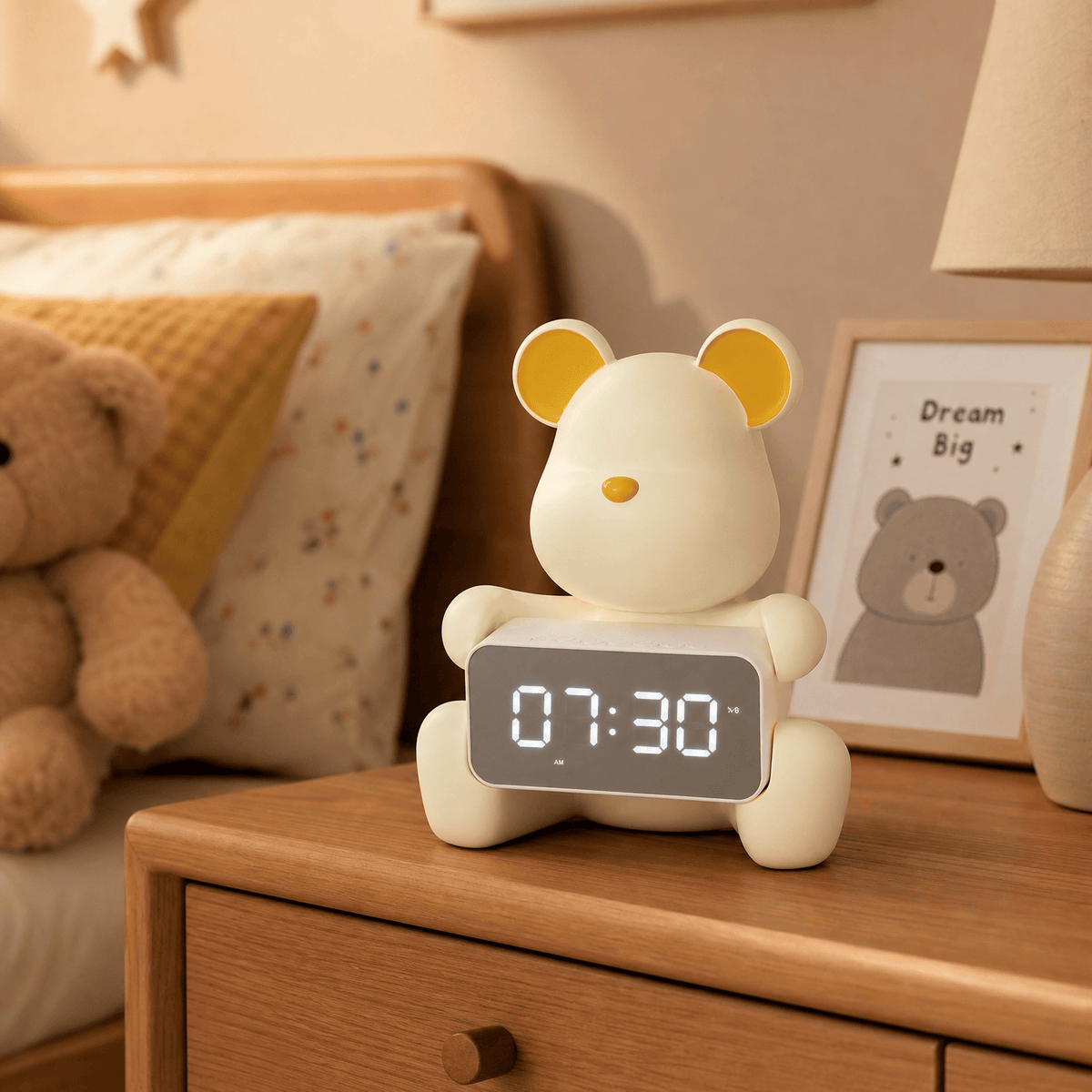 Veilleuse réveil horloge ours enfant - SmartBear