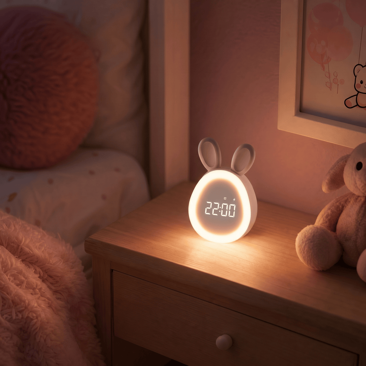 Veilleuse réveil lapin - BunnyClock