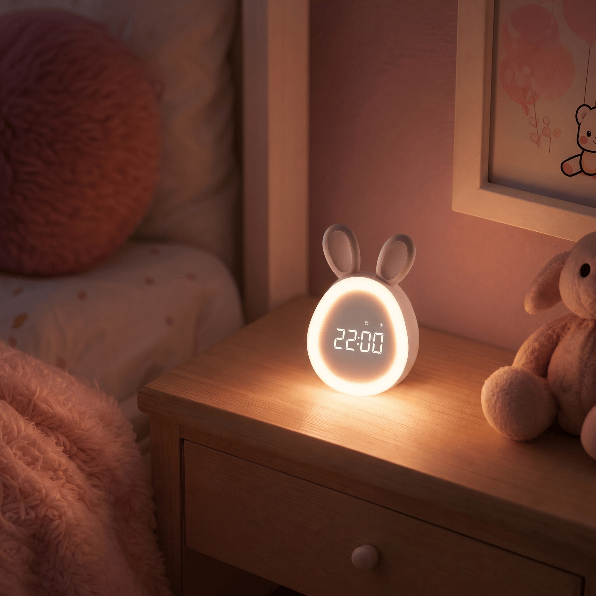 Veilleuse réveil lapin - BunnyClock