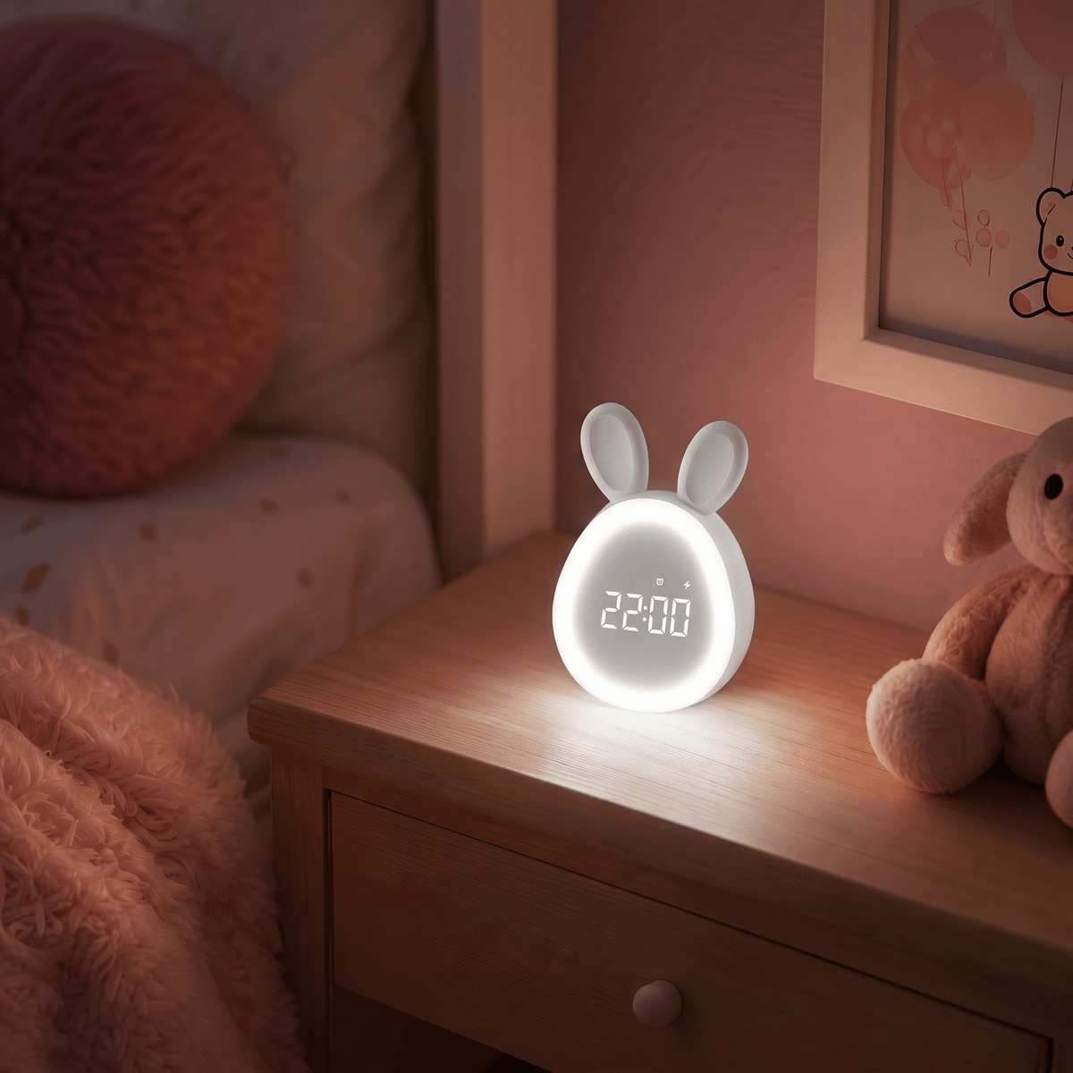 Veilleuse réveil lapin - BunnyClock