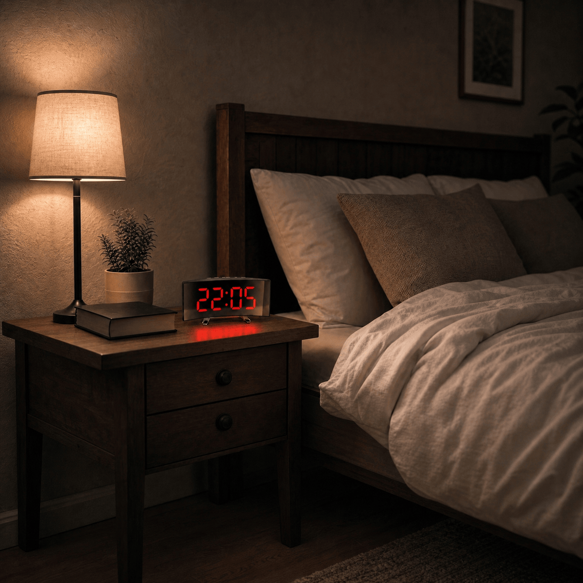Veilleuse réveil miroir LED - GoTime