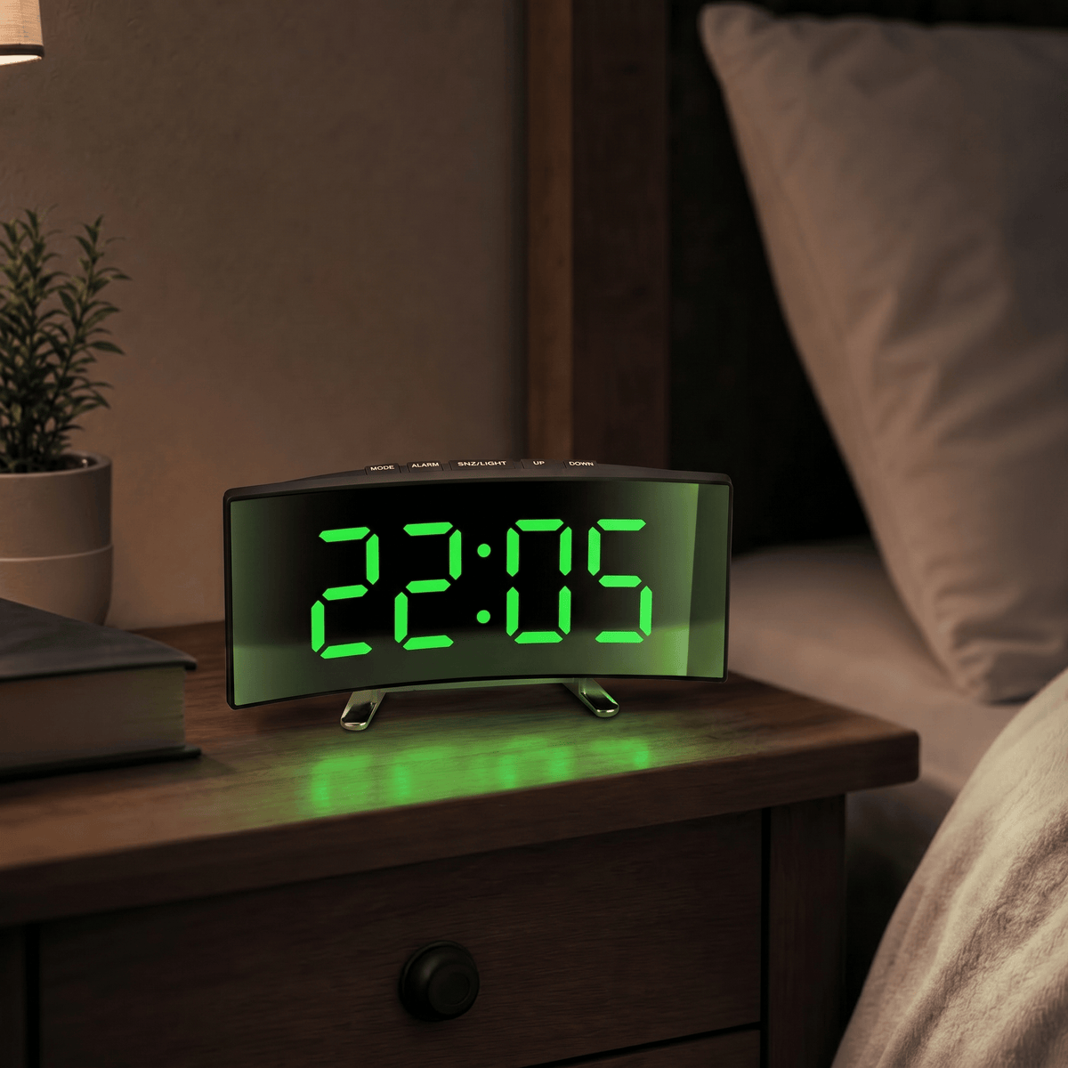 Veilleuse réveil miroir LED - GoTime