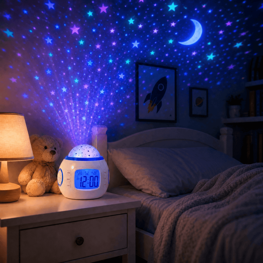 Veilleuse réveil projecteur ciel étoilé - SkyGlow
