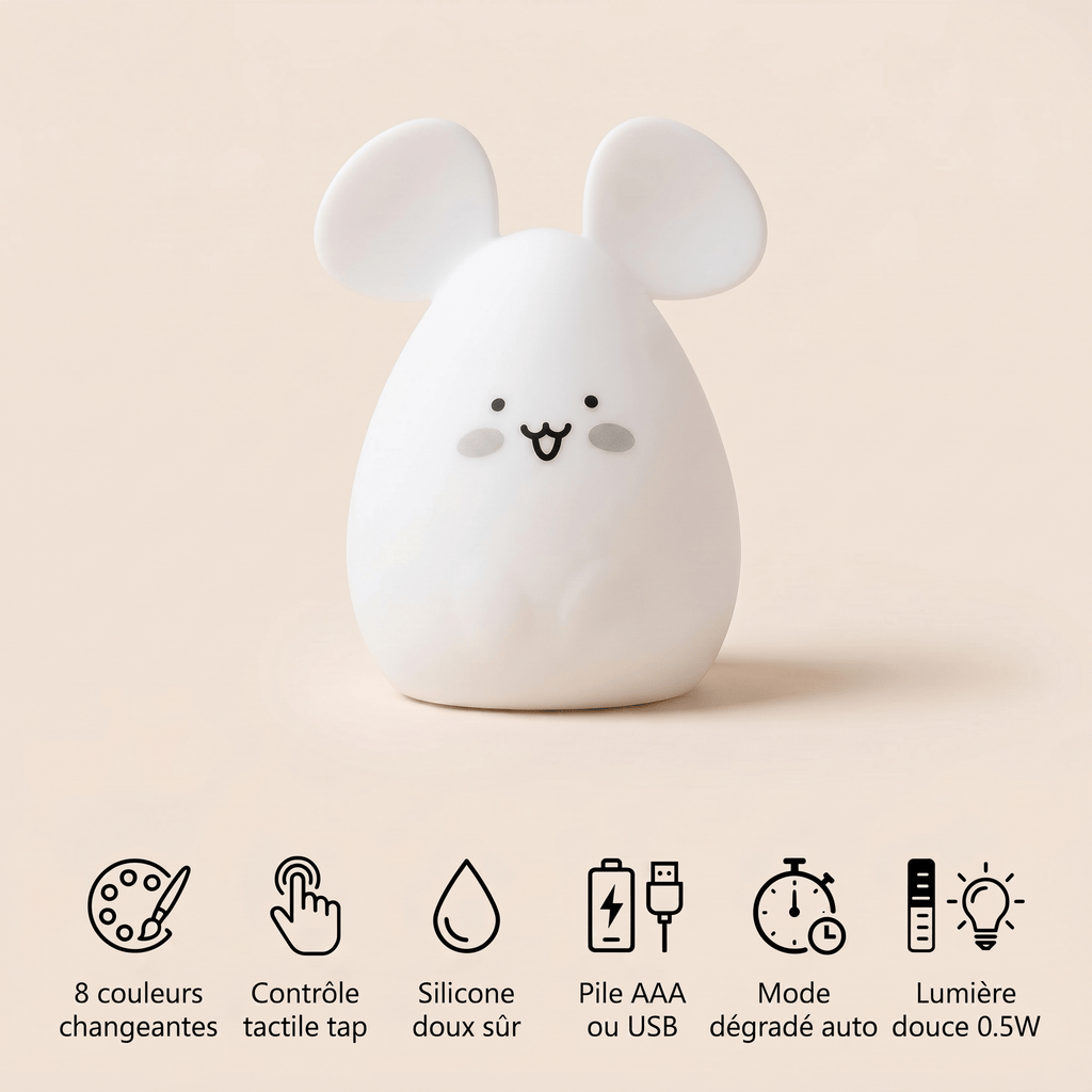 Veilleuse souris bébé - MimiMouse