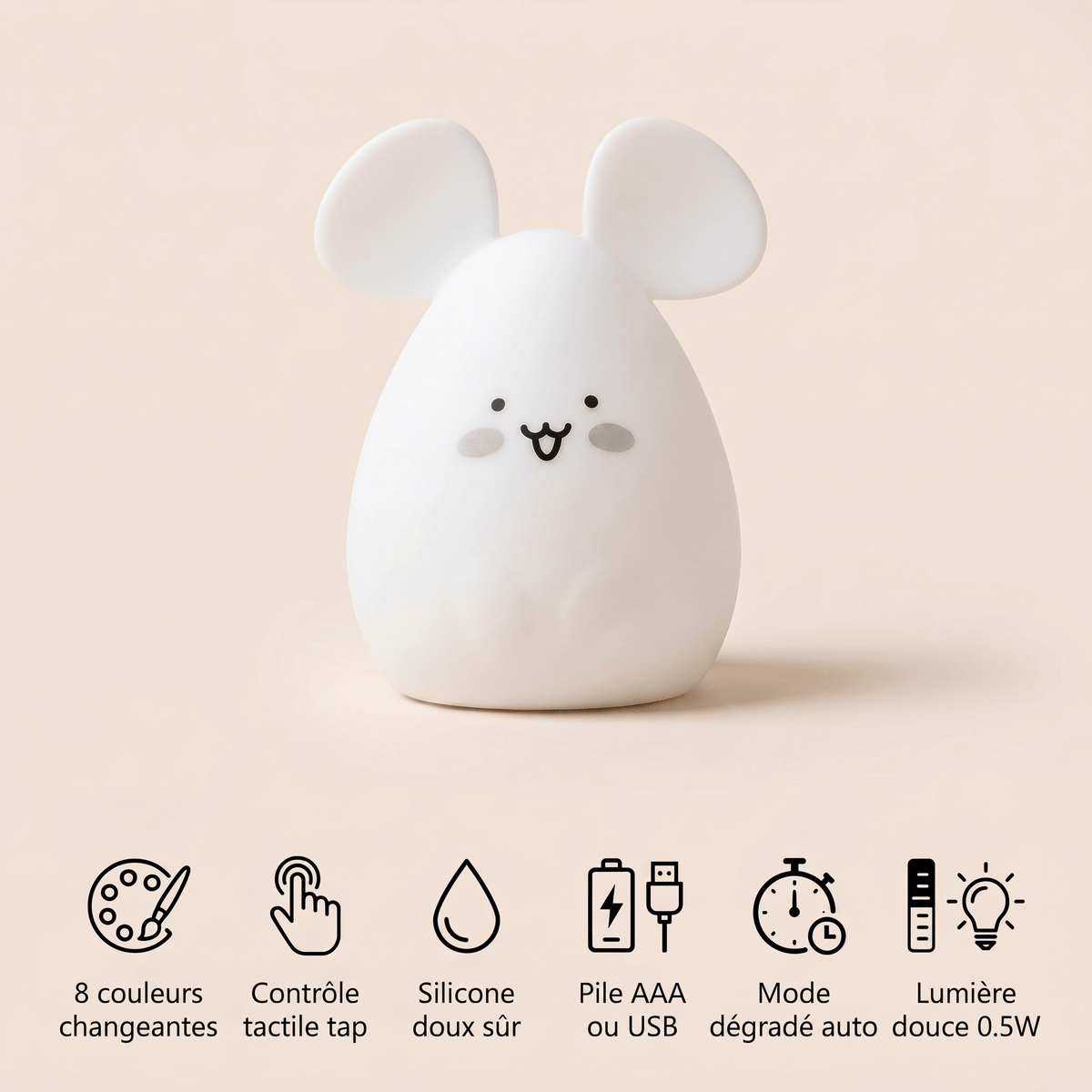 Veilleuse souris bébé - MimiMouse