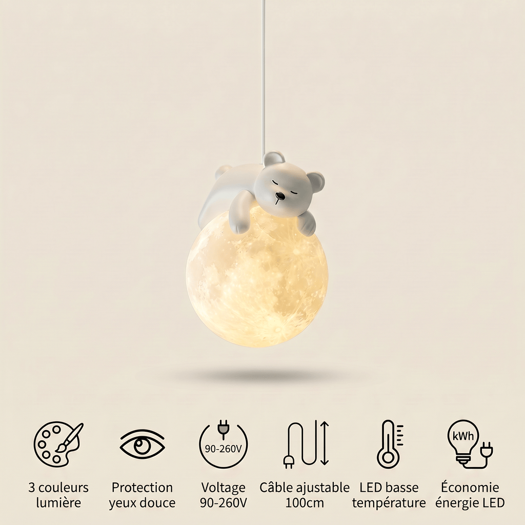 Veilleuse suspension luminaire ours - CozyBear