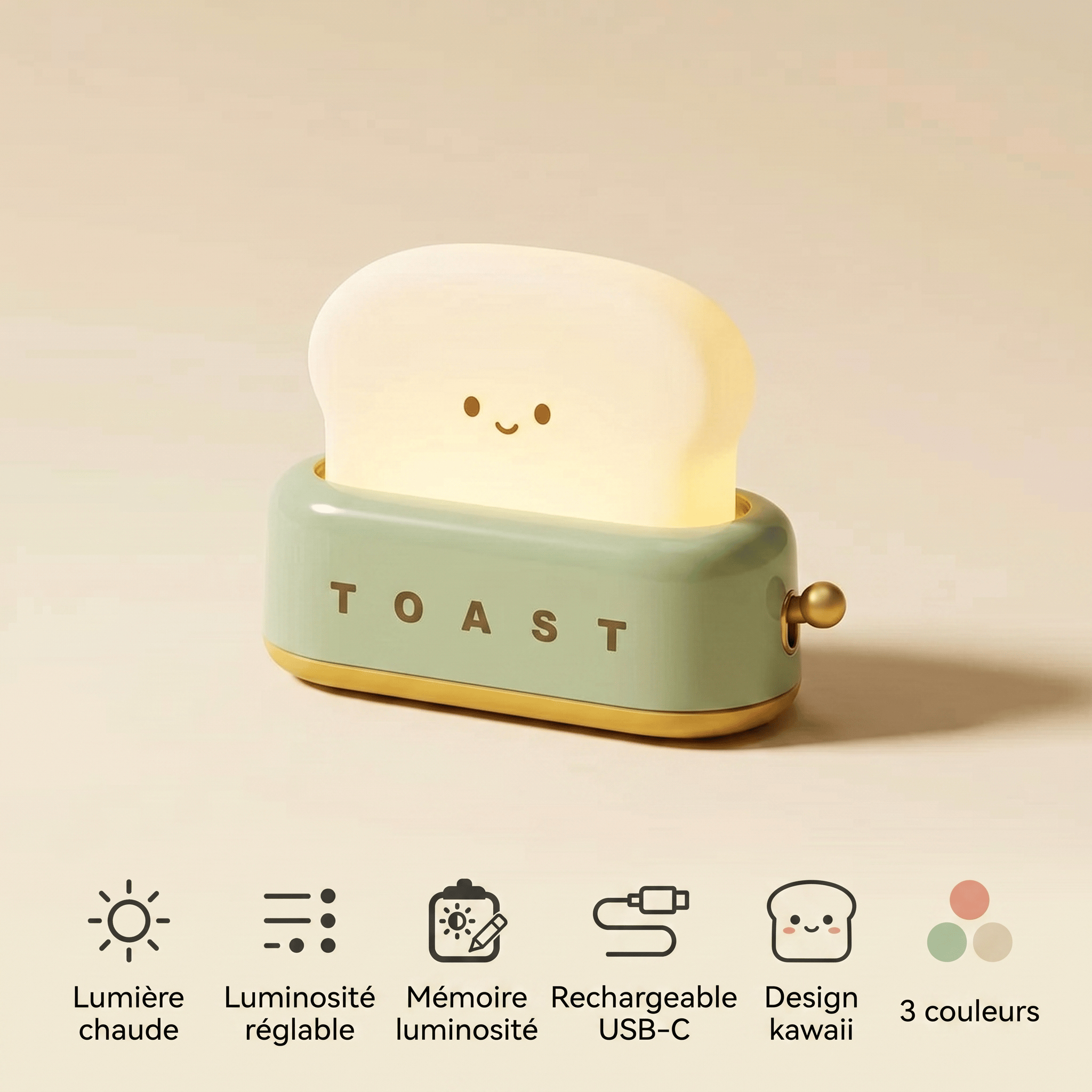 Veilleuse toaster - TinyToast